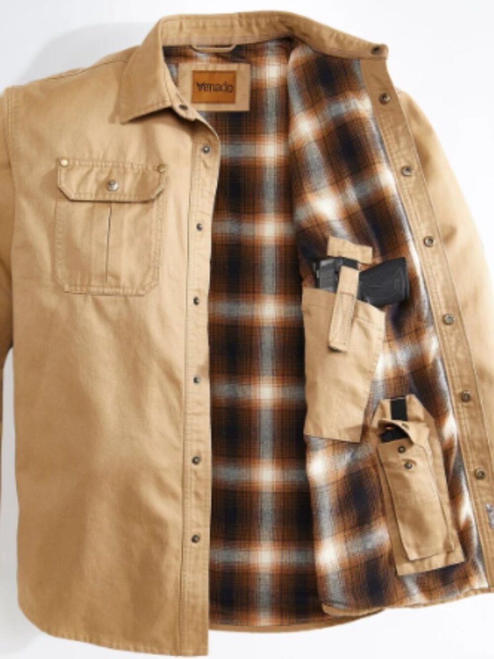 Bountyman Concealed Carry Shirt Jacket - Barnwood Tan | XL